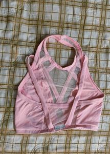 Pink Criss-Cross Sports Bra