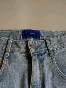 Y2k Shaded Blue Baggy Jeans