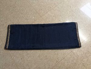 Elegant Navy Blue Duppatta with Gold Embroidery