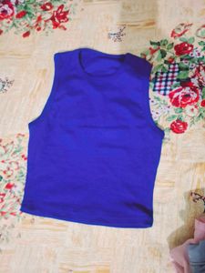 Vibrant Blue Sleeveless Top