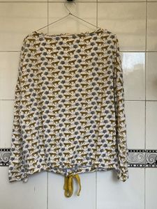 Leopard Print Long Sleeve Top