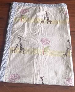 Giraffe Print Quilted Bed Cover(0-5yrs)