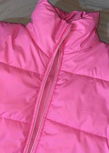 Sleeveless Crop Jacket (Baby Pink)