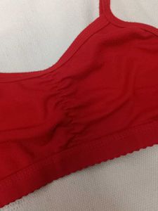 Red Comfort Bra
