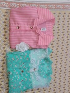 Combo Of 2 High And Low Pattern T-shirts For Girls