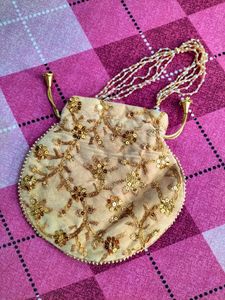 Fancy Golden Pouch