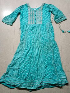 Elegant Blue Printed Kurta