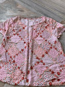 Pink Floral Patchwork Pajama Set