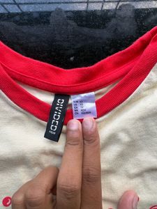 H&amp;M tee "Oui Paris" Ringer Tshirt