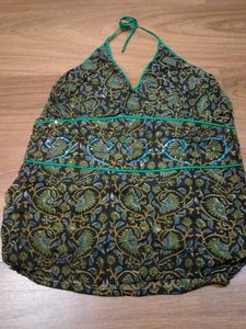 Cute Floral Halter Top
