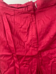 Red Embellished Kurta