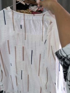 Chic Striped Smocked Top