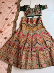 Stunning Embroidered Lehenga Choli Set, gp