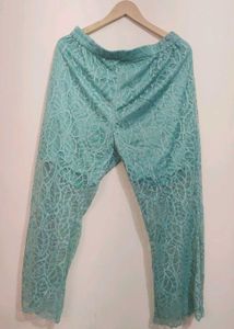 Sea Green Lace Work Co-Ords Set 36 Bust