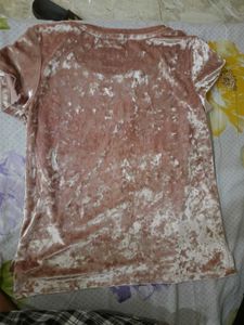 Crushed velvet top