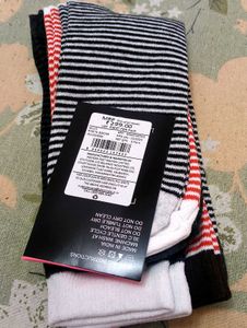 SHEIN 3 Pair Striped Socks