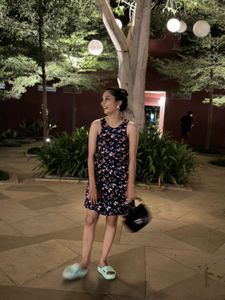 Printed Sleeveless Mini Dress