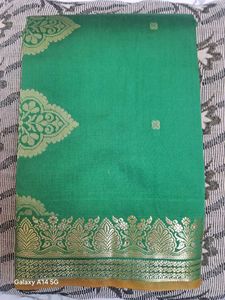 Elegant Orange and Green Saree