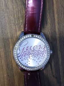 Original GUESS Women Grey Dial Watch with Swarovsk