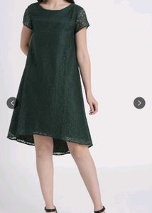Elegant Green Lace Dress