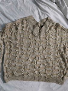 Unique Textured Knit Sweater