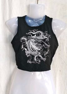 dragon print top