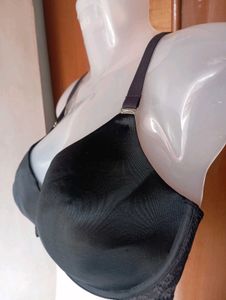 Black Push-Up Bra with Lace Detail