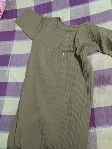 Combo of kurtis.mustard yellow and brown kurti