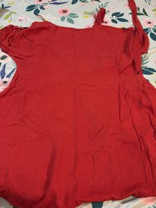 Charming Red wrap  Kurta Top