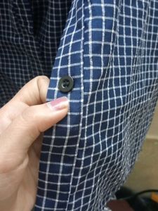 Blue &amp; White Checkered Shirt