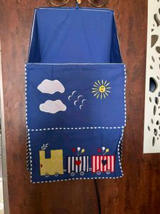 Blue Stripe Hanging Organizer
