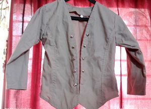 Stylish Grey Button-Down coat