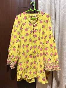 Branded floral kurta coord set