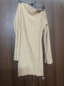 Sheer Knit Mini Dress