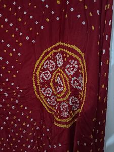 Vibrant Red Bandhani Dupatta
