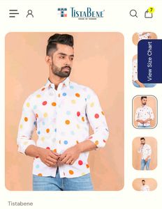 Tista Bene Polka Dot Shirt L