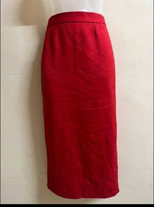 Red Formal Skirt Reselling Bought From Freeup