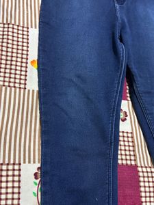 Blue High Waist Skinny Fit Jeans | Stretch Denim