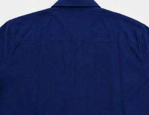 Men's Blue Button-Up Shirt