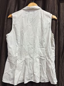 Chic Sleeveless Striped Shirt