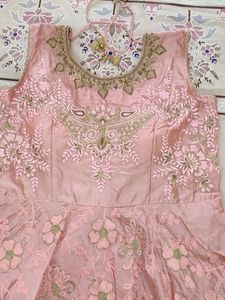Pink Embroidered Anarkali Dress