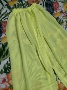Yellow Wide Leg Lounge Pants