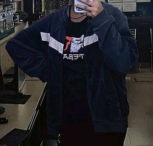 Velour Zip-Up Hoodie