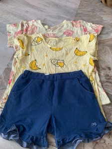 Cute Banana & Bunny Pajama Set