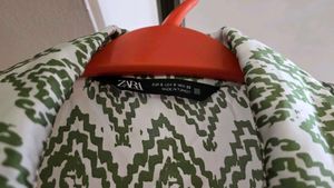 Zara Printed Button-Down Shirt