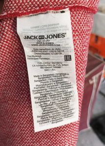 JACK &amp; JONES  Unisex Red Christmas Sweater