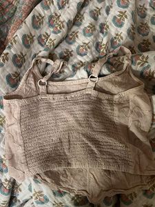 Boho Smocked Viscose Blouse