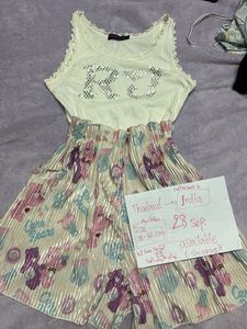 Cute Care Bear Tank Top & Shorts Set32-34