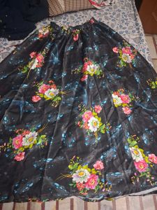 Floral Print Lehenga Choli Set