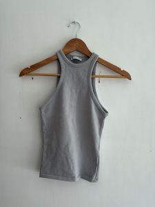 Grey Racerback Tank Top